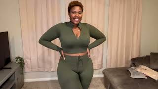 Fashion Nova Try On Haul amp Review Plus Size Leggings [upl. by Philina]