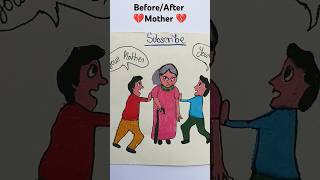 motherb💔love shortvideo drawing trending art shortfeed comedy cartoon memes maa viral [upl. by Catlee]