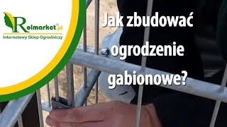 Ogrodzenia gabionowe Gabiony Jak zbudować ogrodzenie gabionowe  Rolmarketpl [upl. by Dominick]