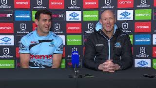 Cronulla Sharks Press Conference  Round 16 180623  Fox League [upl. by Vanhomrigh387]