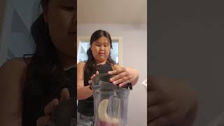 Making a healthy strawberry banana smoothie [upl. by Lorene]