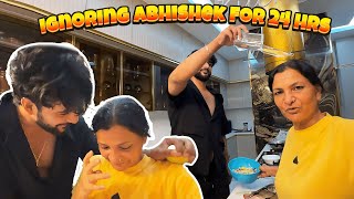 Ignoring Abhishek for 24 hours challenge  prank [upl. by Lotsirk]