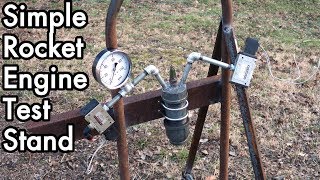 DIY Liquid Fueled Rocket Engine 02 Super Simple Rocket Engine Test Stand [upl. by Ennayr613]