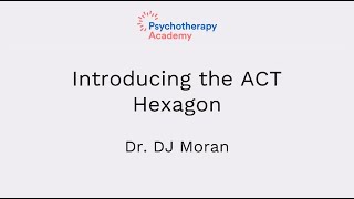 The ACT Hexagon A Model for Increasing Psychological Flexibility Hexaflex Model [upl. by Claiborne]