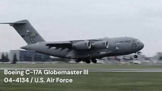 Boeing C17A Globemaster III  US Air Force PRG [upl. by Tabina134]