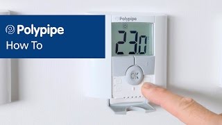 Pairing Dial and Digital Thermostats  Polypipe Underfloor Heating [upl. by Jarret]