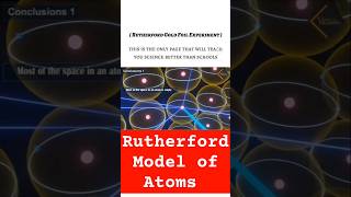 Rutherford model of atom chemistry onlineclasses shorts virals youtubeshorts education [upl. by Silberman]