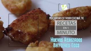 Huevos rebozados  Battered Eggs [upl. by Osnofla466]