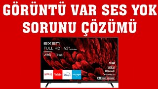 Axen TV Görüntü Var Ses Yok Sorunu Çözümü [upl. by Peppel399]