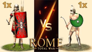 Can Bastarnae Mercenaries Beat Legionary Cohort in OG Rome Total War [upl. by Ryhpez441]