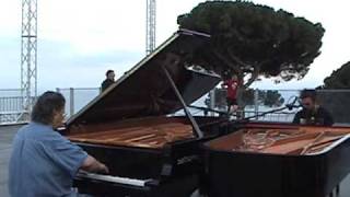 Chick Corea and Stefano Bollani Rehearse a Duet [upl. by Ainafetse]