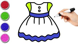 Learn to Draw a Frock  Drawing For Kids [upl. by Marilin]