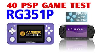 40 PSP GAMES TEST BY Anbernic RG351P RG351M CPU RK3326 [upl. by Claudian]