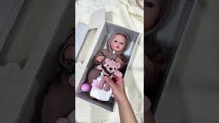 Unboxing a baby doll 😍 reborndolls rebornbaby bonecasreborn bebesreborn siliconebaby [upl. by Errick]