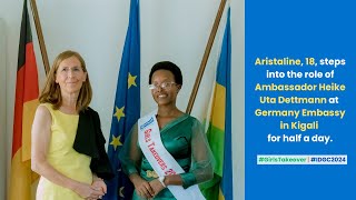 Aristaline 18 takes over from Ambassador Heike Uta Dettmann at the German Embassy in Kigali [upl. by Melvina]