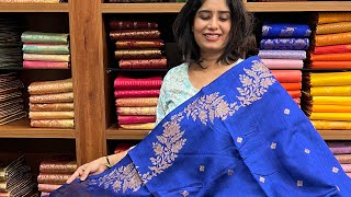 Banarasi Kora Organza amp Tussar Rawsilk Sarees [upl. by Krefetz965]