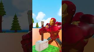 SpiderMans Thor Hammer Lifting Contest with Hulk Ironman  Funny Animation spiderman shorts [upl. by Nelleh]