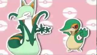 Serperior amp Snivy ❤ Caramelldansen pokemon black amp white [upl. by Acsehcnarf]