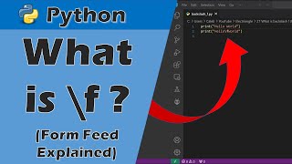 What is \f backslash f Form Feed Escape Character Explained [upl. by Mou]