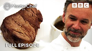 The Blue Steak Culinary Challenge  The Professionals  Full Episode  S8 E1  MasterChef UK [upl. by Kenlay858]