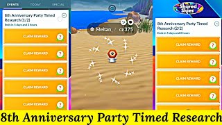 8th Anniversary Party 😍 Timed Research Rewards in Pokemon Go  Shiny Meltan  Pokemon Go New Event [upl. by Jallier]