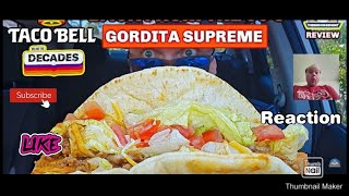 Reaction to Taco Bell® Gordita Supreme Review 🌮🔔  Relive The Decades  90s Taco Bell® Item [upl. by Thorny]