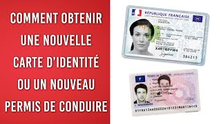 Obtenir une nouvelle carte identité ou un nouveau permis de conduire [upl. by Atiniuq278]