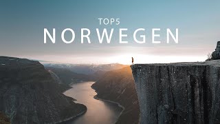 Die 5 schönsten Orte  Norwegen Roadtrip Hotspots amp Geheimtipps [upl. by Mungovan290]