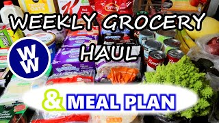 🌟Weekly🌟 Grocery Haul🛒 Points Included ➕✨FAMILY FRIENDLY✨ Weight Watchers Meal Plan for the Week🍴 [upl. by Halladba]