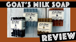 Zum Bar Goat Milk Soap Review [upl. by Aleunam581]