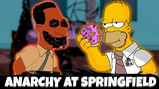 Anarchy at Springfield VS Friday Night Funkin  BLITHE CHARTED FNF MOD [upl. by Yvon]