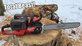 Milwaukee M18 FUEL 20quot Dual Battery Chainsaw Kit 282722 Review [upl. by Brittan]