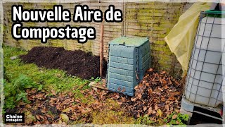 Ma nouvelle aire de COMPOSTAGE au POTAGER Réflexions autour du compost [upl. by Amy]