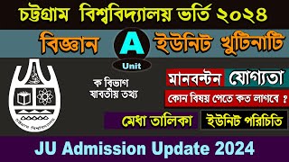 CU Admission Circular 2024Chittagong University Admission Science unit A circular 202324 [upl. by Aitret]