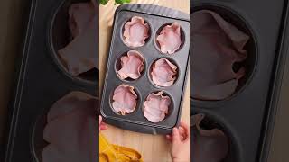 Keto ham amp egg cups keto easybreakfast [upl. by Nosrej]