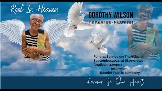 Funeral Service for Dorothy Wilson on Thursday 5th September2024 at St Andrews Anglican 200pm [upl. by Rik667]