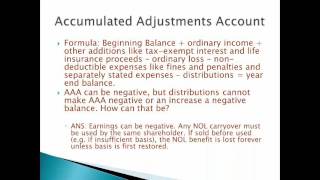 16 6 Accumulated Adjustments Tax S [upl. by Celka]