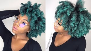 Color Natural Hair WITHOUT Bleach  IAMBEBEMICHELLE tutorial [upl. by Brew956]