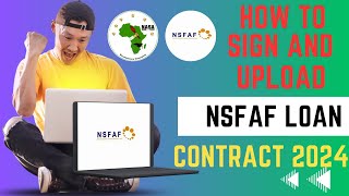 How to Sign and Upload NSFAF Loan Contract 2024 [upl. by Lindon]