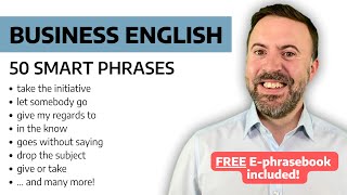 Level Up Your Business English  50 Smart Phrases Free Ephrasebook [upl. by Lamberto]