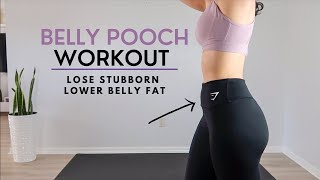 How to Lose your BELLY POOCH l 5 min Lower Abs Home Workout [upl. by Yerbua568]