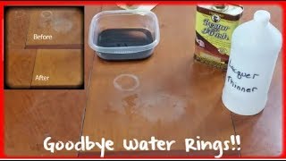 Removing white water rings and heat stains from wood furniture  THE ULTIMATE GUIDE  NEW VERSION [upl. by Otrebor552]