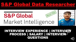 🔴How To Crack SampP Global Market Intelligence interview Data Researcher  SampP Global Interview [upl. by Htnnek611]