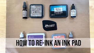 How to ReInk An Ink Pad [upl. by Oiragelo]