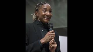 Nafissatou Thiam at AXA Belgium FR [upl. by Annaed]