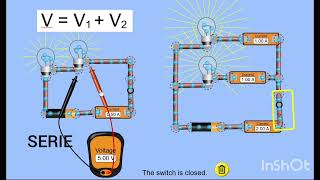 Diferencias entre un circuito en serie y uno en paralelo [upl. by Arobed]