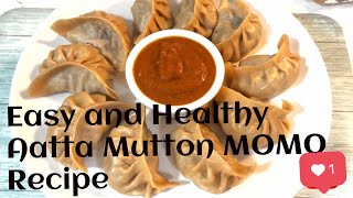 How to Make Delicious Atta Mutton Momos at Home  Healthy amp Tasty Recipe [upl. by Nylave578]