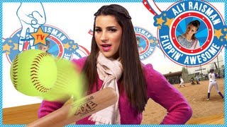 Aly Raisman Flippin Awesome Ep 5  Softball quotKeep Your Eye On The Ballquot [upl. by Ecertap]