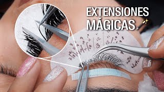 Aplicación Fácil de Extensiones de Pestañas 1x1 con Flat Lashes Paso a Paso [upl. by Romonda]