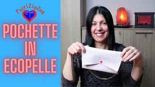 Come realizzare una pochette in ecopelleTutorial cucito creativo di PattiZigZag [upl. by Jonme]